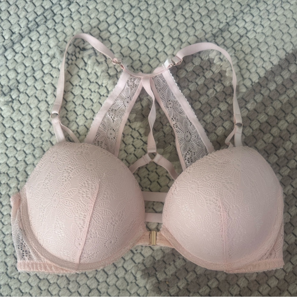 Victoria’s Secret VERY SEXY PUSH UP BRA racerback lace 36 C